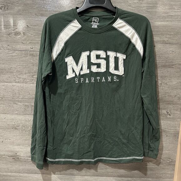 ProEdge By Knights Appeal Green Michigan State Spartans Long Sleeve Shirt Large - Picture 1 of 10